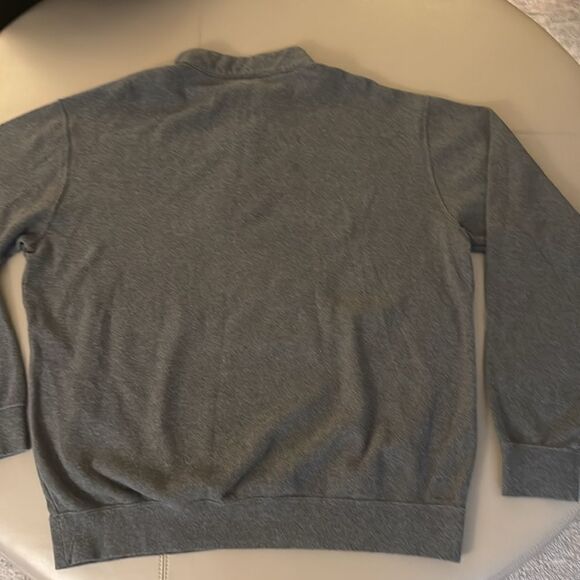 Peter Millar Autumn Crest Men’s  1/4 Zip Cotton Sweater in Charcoal. Size XXL. - Picture 4 of 6